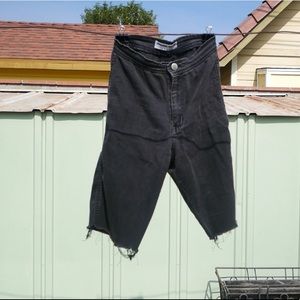 Black American Apparel High-Rise Shorts